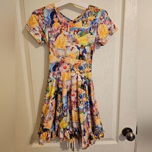 Colorful Princess Print Dress
